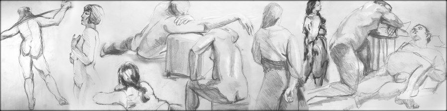 A series of short pose sketches